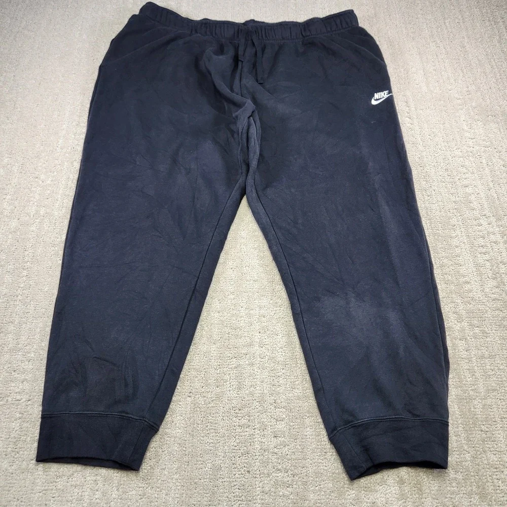 Nike Joggers Women 1X Sweatpants Sportswear Club Fleece Pant Black Athleisure